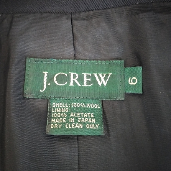 J Crew Black Peplum Wool Classic Jacket Blazer 6 - Picture 8 of 11
